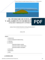 A. Ortiz de Zárate y R. Browne - El Síndrome de Insularidad y Aislamiento en Robinson Crusoe - #17 Espéculo (UCM)