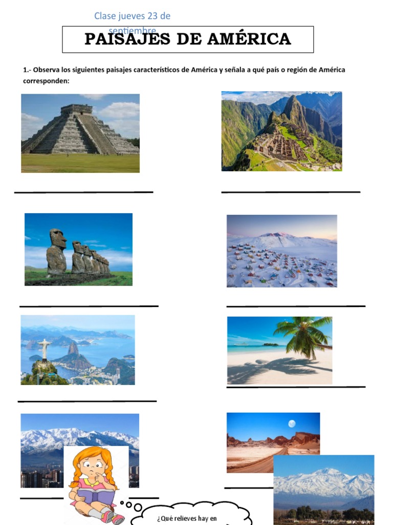 Paisajes y Climas de América para Niños | PDF