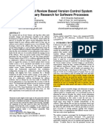 A Methodological Review Based Version Control System With Evolutionary Research For Software Processes