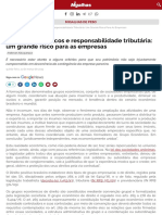 Grupos Econômicos e Responsabilidade Tributária - Um Grande Risco para As Empresas