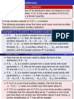 Definition 6.2.16 (Ancillary Statistics) : 1 N I J I J I J I J (I) (J) (1) (N) 2