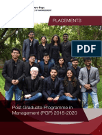 Placements: Post Graduate Programme in Management (PGP) 2018-2020