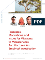 Processes, Motivations, and Issues For Migrating To Microservices Architectures: An Empirical Investigation