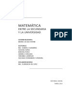 MATEMÁTICA Entre La Secundaria y La Universidad - PIEXA - Editorial UNICEN - Removed