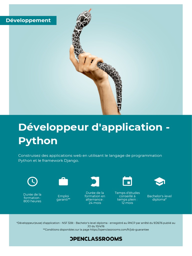 Formation Développeur Python en ligne | PDF | Python (Langage de ...
