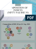 COMPOSITION OF INDICES (NIFTY 50 & BSE 30