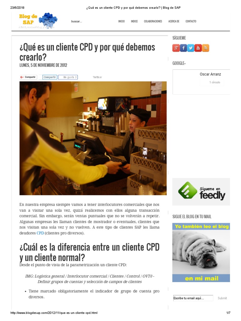 Creación de Clientes CPD en SAP | PDF | Cliente | Negocios económicos