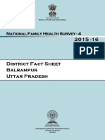 National Family Health Survey Fact Sheet for Balrampur District