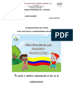Celebra la independencia de Colombia con actividades patrióticas