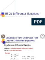 4 - Additional Topics On First Order Equation - Systematic Elimination