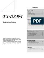 TX-DS494: Instruction Manual