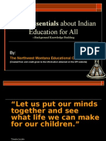 Some Essentials About Indian Education For All: The Northwest Montana Educational Cooperative