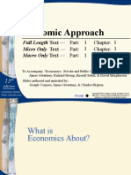 The Economic Approach: Full Length Text - Micro Only Text - Macro Only Text - Part