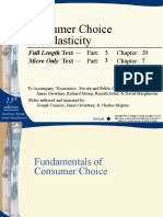 Consumer Choice and Elasticity: Full Length Text - Micro Only Text