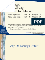Earnings, Productivity, and The Job Market: Full Length Text - Micro Only Text