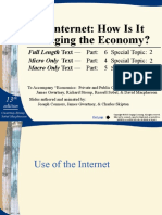 The Internet: How Is It Changing The Economy?: Full Length Text - Micro Only Text - Macro Only Text - Part