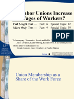 Do Labor Unions Increase The Wages of Workers?: Full Length Text - Micro Only Text