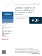 Structural Revolution in International Business Architecture, Volume 1