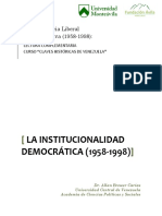 Allan Brewer Carías. La institucionalidad democrática