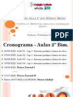 Vídeo aula sobre estrutura geológica e formas de relevo