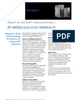 HP Compaq 8100 Elite Business PC Data Sheet FINALv2