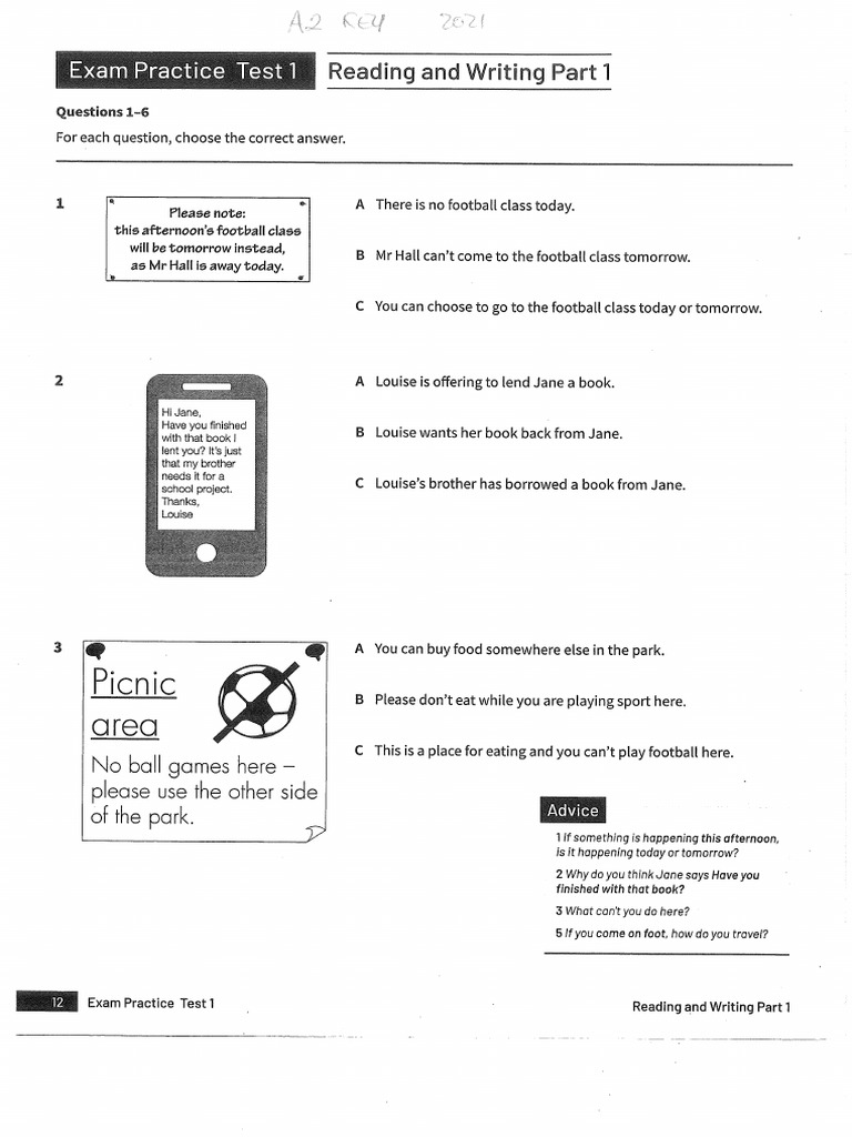 R&W Test 1 | PDF