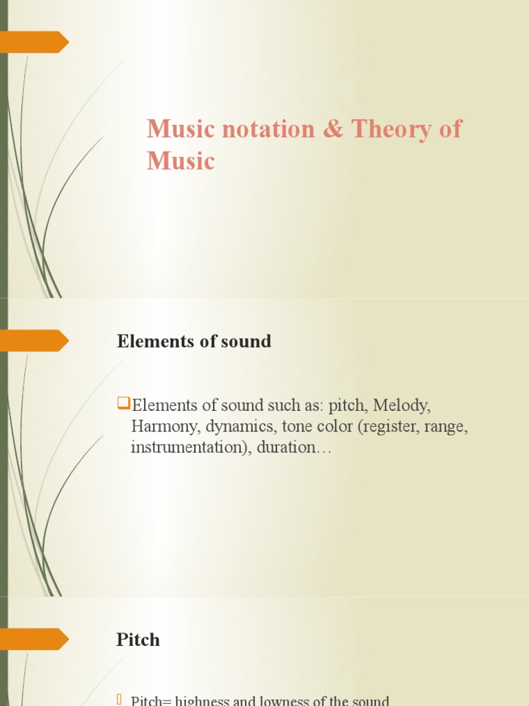 Music Notation & Theory of Music - Students - With Exercises' Answers ...