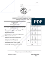 MATHS SPM PAPER  2 QUESTIONS