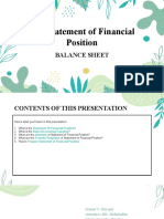 The Statement of Financial Position: Balance Sheet