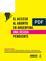 EL ACCESO AL ABORTO EN ARGENTINA Último Actualizado