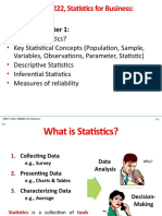 MACT 2222, Statistics For Business:: Outline of Chapter 1