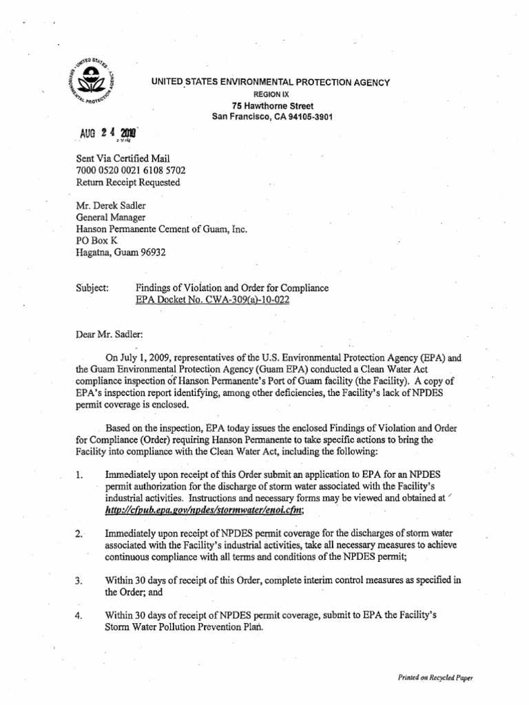 AUG 2 4 2llif: United - States Environmental Protection Agency | PDF ...