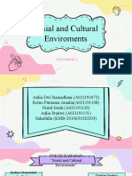 KELOMPOK 2 Social and Cultural Enviroments