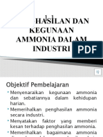 1.1 Penghasilan Dan Kegunaan Ammonia Dalam Industri Audio