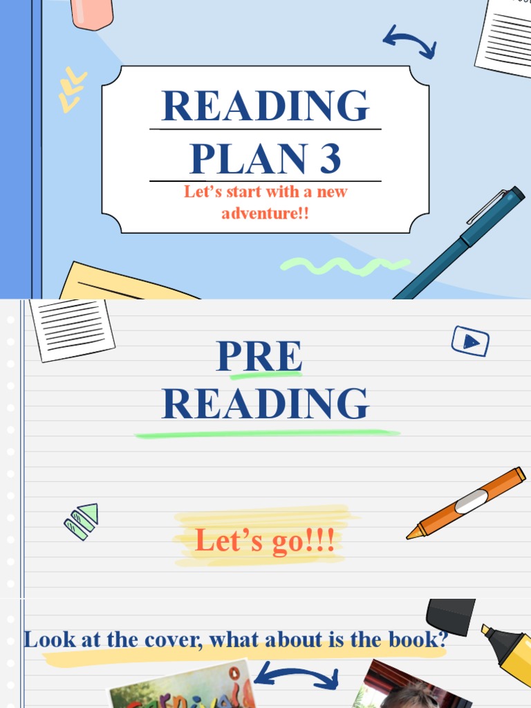 Reading Plan 3: Let's Start With A New Adventure!! | PDF