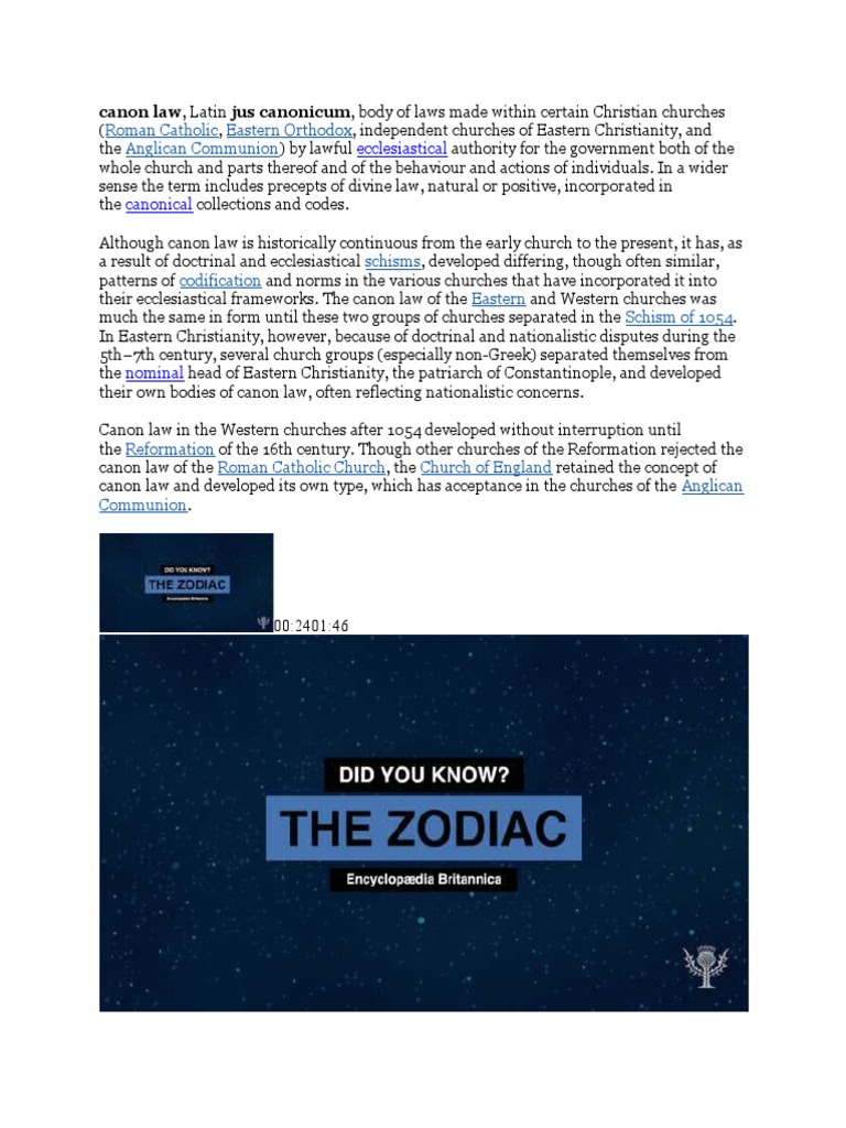 Ecclesiastical Canonical Roman Catholic Eastern Orthodox Anglican