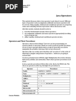 Week 013-014 Module Java Operators