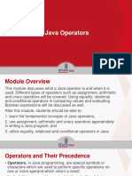 Week 013-014 Presentation Java Operators