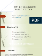 Lesson 2-3 Theories of Globalization