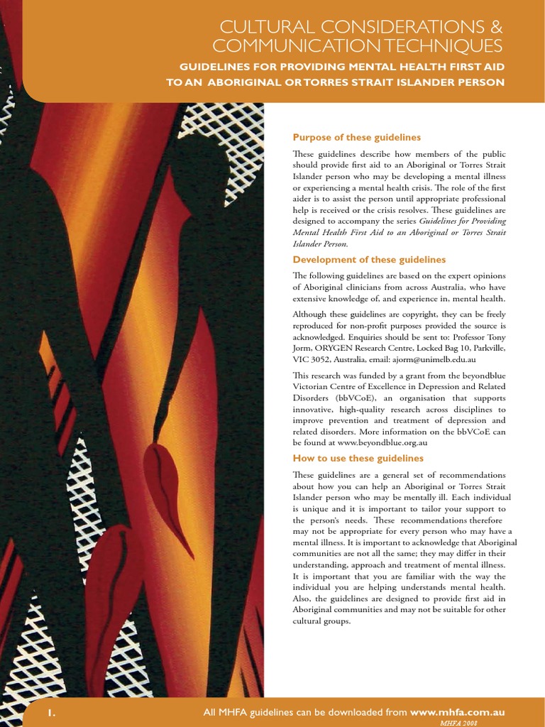 Cultural Considerations Handout | PDF | Mental Disorder | Shame