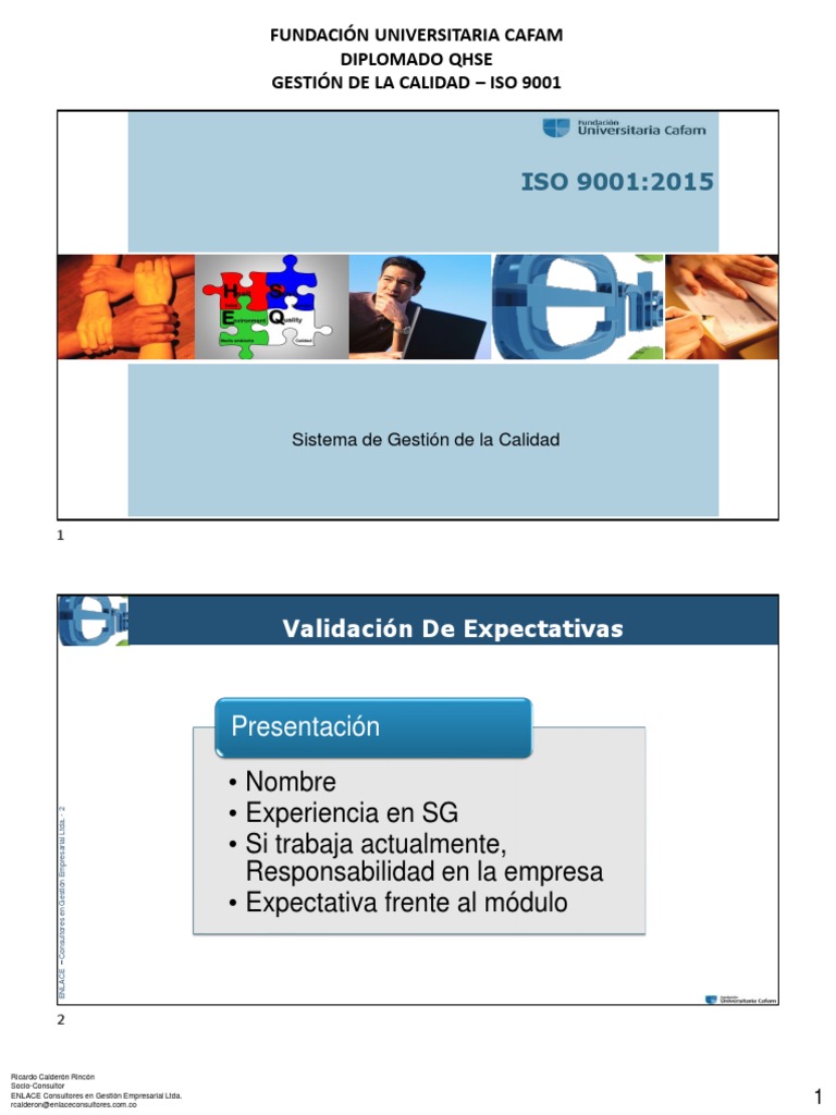 Gestion de La Calidad Modulo I | PDF | Gestión de la calidad | Calidad ...