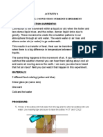 Activity 1 Colourful Convection Current Experiment What Are Convection Currents?