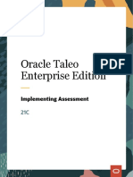 Oracle Taleo Enterprise Edition: Implementing Assessment