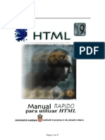 Manual Rapido para utilizar HTML