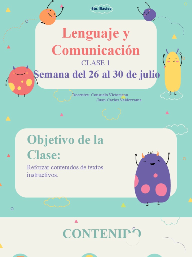 Textos Instructivos en 6to Básico | PDF | Artes del Lenguaje y Comunicación