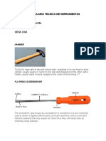 Vocabulario Tecnico de Herramientas