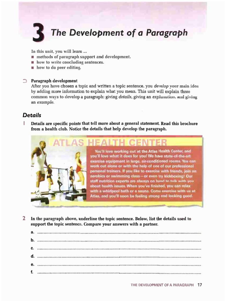 Development of Paragraph English | PDF