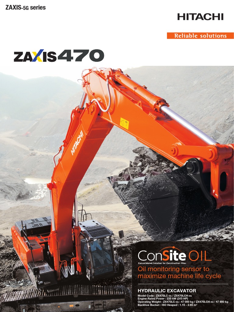sankichiページ ZX470LCH-5G - HITACHI Construction Machinery - PDF Catalogs