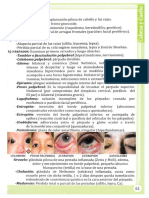 A) Cejas:: Coloboma Ptosis Palpebral Ectropión Entropión Xantelasma