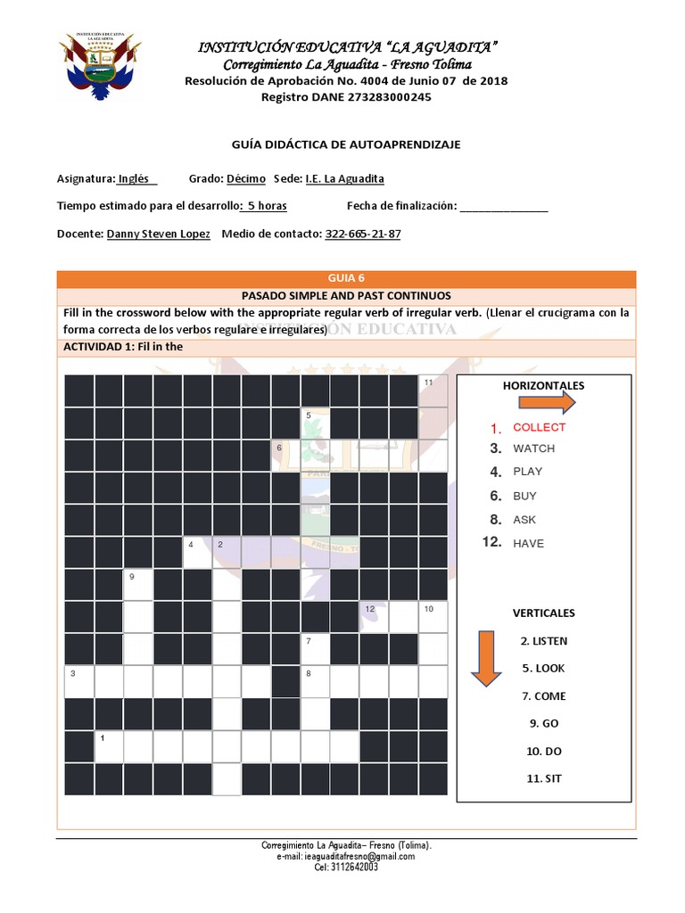 DECIMOINGLES GUIA 6 Virtual PDF